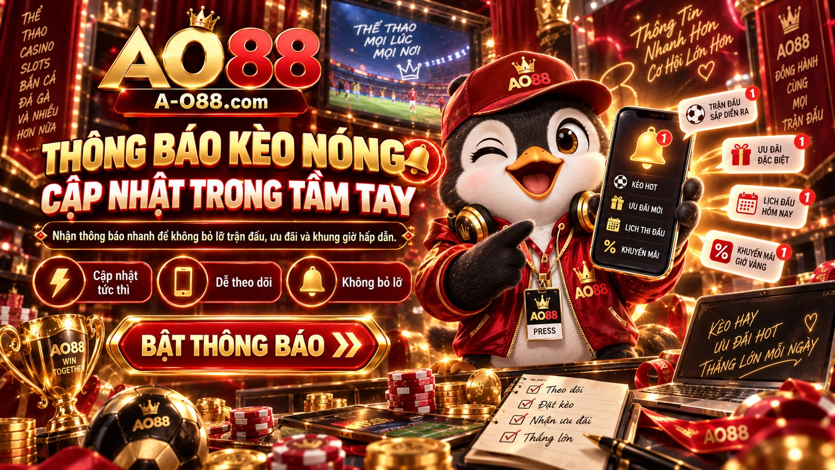 Thông báo cập nhật AO88