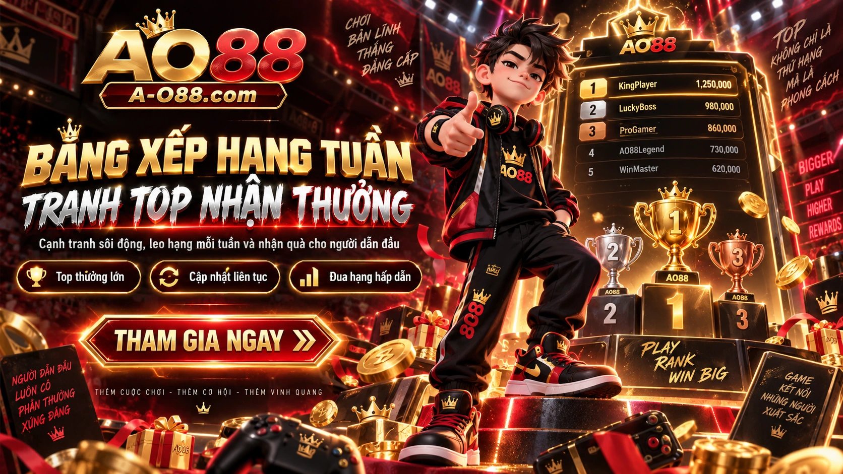 Bảng xếp hạng tuần AO88